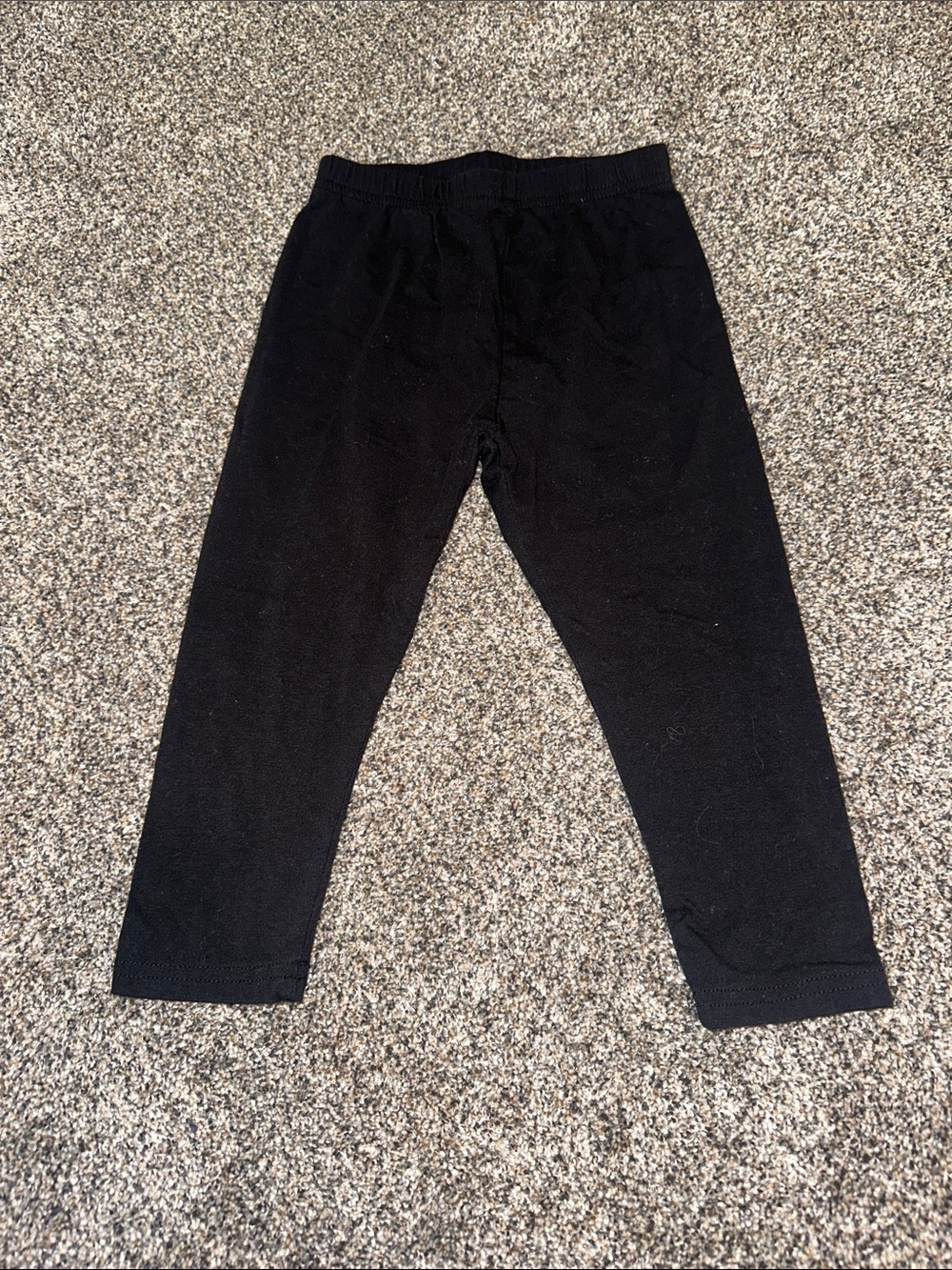 Kids Black Stretch Leggings for Everyday Play - Picture 1 of 2